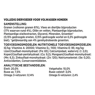 BENEFUL® Original met Rund, Tuingroenten en Vitaminen hondenvoer