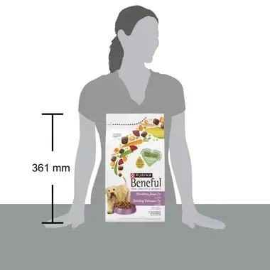 BENEFUL® Gelukkig Volwassen 7+ met Kip, Tuingroenten en Vitaminen hondenvoer