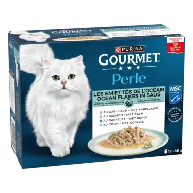 GOURMET™ Perle Ocean Flakes in Saus kattenvoer nat