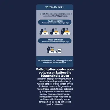 FELIX® Dubbel Zo Lekker Inhome met Kip en Kalkoen kattenvoer