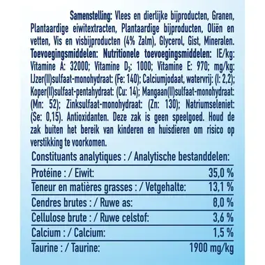 Dentalife kat zalm snacks MHI samenstelling