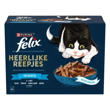 Felix kattenvoer Heerlijke Reepjes Vis 