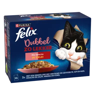 Felix kattenvoer Elke Dag Feest Dubbel Mix voorzijde