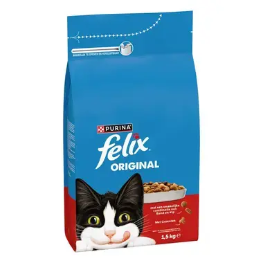 FELIX® Original met Rund en Kip en met Groenten Kattenvoer
