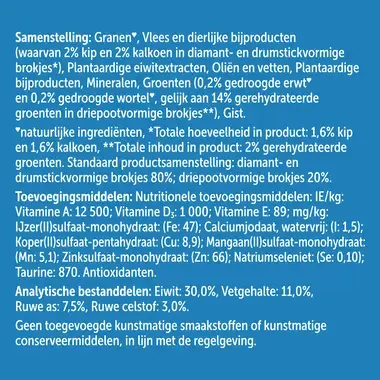 FELIX® Original met Kip en Kalkoen en met Groenten kattenvoer