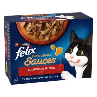 Felix kattenvoer Sensations Saus countryside Selectie voorzijde