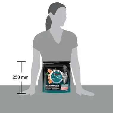 PURINA ONE® High Protein Rijk aan Zalm kattenvoer