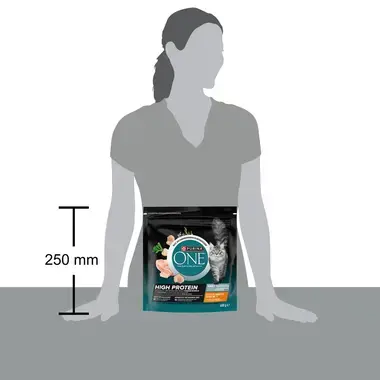 PURINA ONE® High Protein Rijk aan Kip kattenvoer