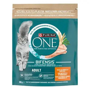 PURINA ONE® Adult Rijk aan Kip en Volkoren Granen kattenvoer