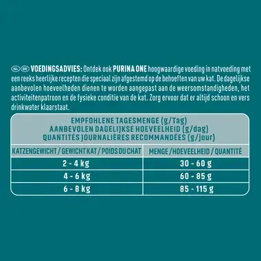 PURINA ONE® Adult Rijk aan Kip en Volkoren Granen kattenvoer
