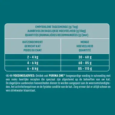 PURINA ONE® Adult Rijk aan Rund en Volkoren Granen kattenvoer