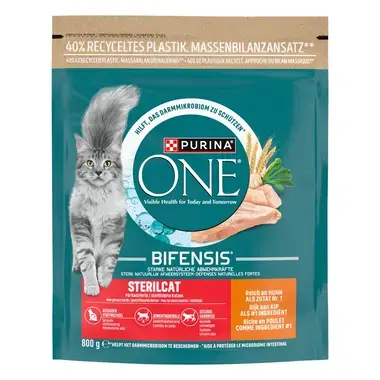 PURINA ONE® Sterilcat Rijk aan Kip en Tarwe kattenvoer