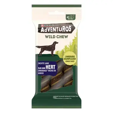 AdVENTuROS™ Wild Chew voor kleine honden Rijk aan Hert hondensnacks