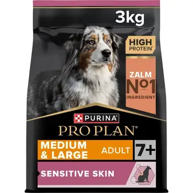 MHI PRO PLAN® M&L hondenvoer Adult 7+ Sensitive