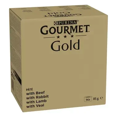 GOURMET™ Gold Mousse met Rund, Konijn, Kalf, Lam kattenvoer nat