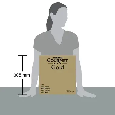GOURMET™ Gold Mousse met Rund, Konijn, Kalf, Lam kattenvoer nat