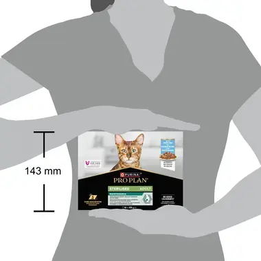 PURINA® PRO PLAN® Adult STERILISED MAINTENANCE met witvis in saus