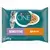 Purina ONE® Sensitive Fijne Malse Reepjes in Saus met Kip natvoer voor katten 4x85g