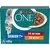 PURINA ONE® Senior 7+ Fijne Malse Reepjes in Saus met Kip en Rund in saus natvoer voor katten 8x85g