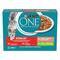 Purina ONE® Sterilcat Fijne Malse Reepjes in Saus met Zalm en Kalkoen natvoer voor katten 8x85g