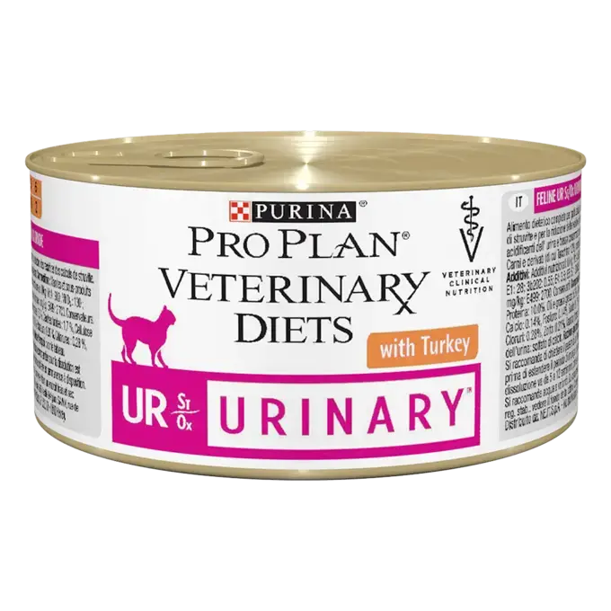 PRO PLAN Veterinary Diets UR St/Ox Urine Zalm 4 x 10 x 85 g Dieetvoeding voor volwassen katten Kan bijdragen aan het oplossen van struvietstenen