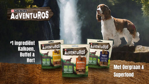 Adventuros hondensnacks verpakkingen