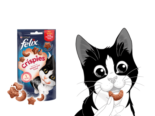 Felix-Crsipies-kattensnacks-met-kat 