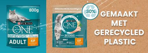 Purina ONE recyclebare verpakkingen