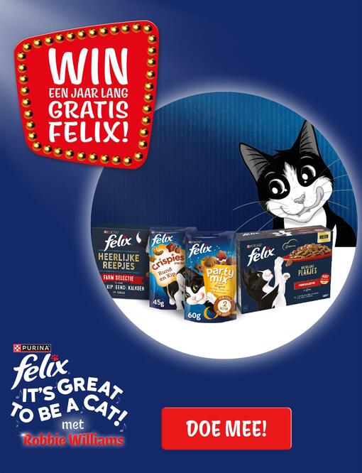 Win een jaar lang gratis Felix